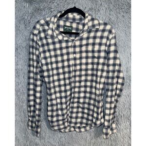 American Eagle Plaid Flannel Long Sleeve Button Up Shirt Men's Size S